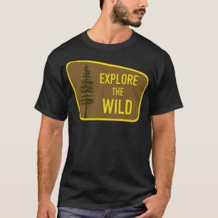 T-shirt Explorez le Wild Outr Enthousiast Design