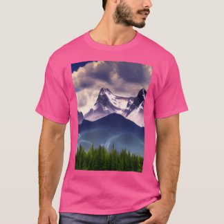 T-shirt Explorez les paysages de montagne actifs