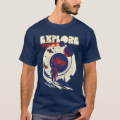 T-shirt Explorez l'espace - Astronaute cosmique (Devant)