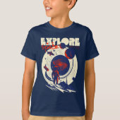 T-shirt Explorez l'espace - Astronaute cosmique (Devant)