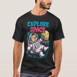 T-shirt Explorez l'ours des astronautes spatiaux