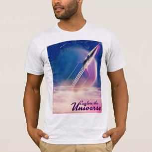 T-shirt Explorez l'univers Affiche vintage de l'espace