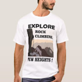 T-shirt Explorez New Heights Rock Escalade (Devant)