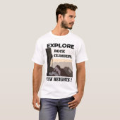 T-shirt Explorez New Heights Rock Escalade (Devant entier)