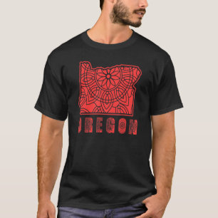 T-shirt Explorez Oregon Mandala Nature Mountains Adventure