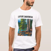 T-shirt Explorez Snohomish et John Muir (Devant)