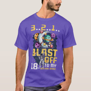T-shirt Exploser À Mon 18E Orbite Solaire, 18E Anniversair