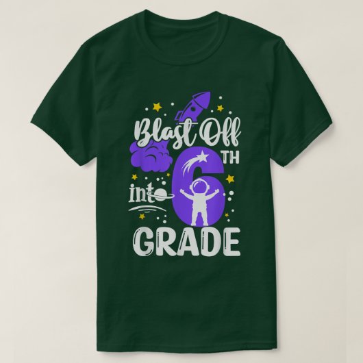 T-shirt Exploser dans les garçons de 6e année Espace extra (Design devant)