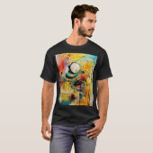 T-shirt Explosion Abstraite de couleurs vives et dynamique (Devant entier)