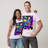 T-shirt Explosion Abstraite de peinture (Unisexe)
