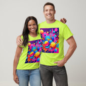 T-shirt Explosion colorée de bulle (Unisexe)
