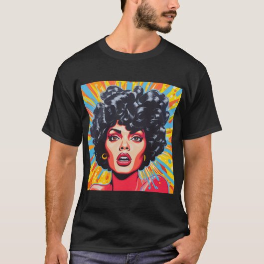 T-shirt Explosion d'art pop (Devant)