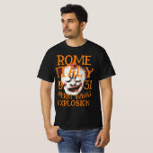 T-shirt Explosion de baleines épineuses ROME ITALIE 1931 (Devant entier)