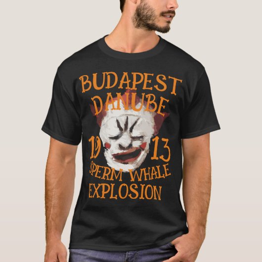 T-shirt Explosion de cachalot BUDAPEST RIVIÈRE DANUBE 1913 (Devant)