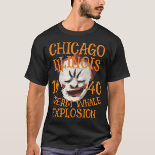 T-shirt Explosion de cachalot CHICAGO ILLINOIS 1940