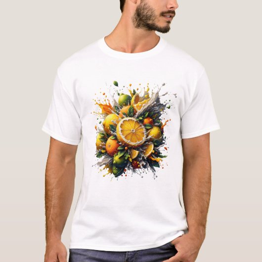 T-shirt Explosion de Citrus (Devant)