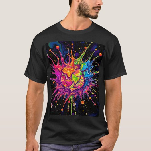 T-shirt Explosion de couleur (Devant)