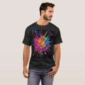 T-shirt Explosion de couleur (Devant entier)