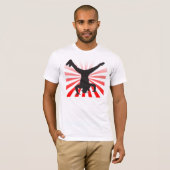 T-shirt explosion de danse de coupure (Devant entier)