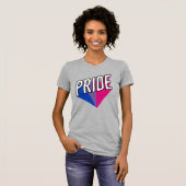 T-shirt Explosion de fierté bisexuelle (Devant entier)