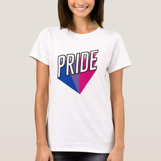T-shirt Explosion de fierté bisexuelle (Devant)