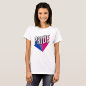 T-shirt Explosion de fierté bisexuelle (Devant entier)