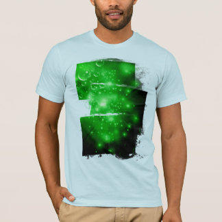 T-shirt Explosion de Galaxie Vert Citron