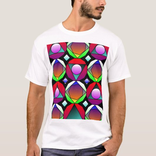 T-shirt Explosion de kaléidoscope (Devant)