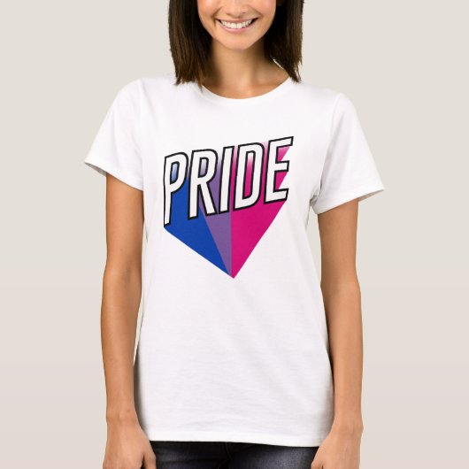 T-shirt Explosion de la fierté bisexuelle (Devant)
