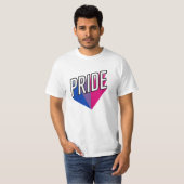 T-shirt Explosion de la fierté bisexuelle (Devant entier)