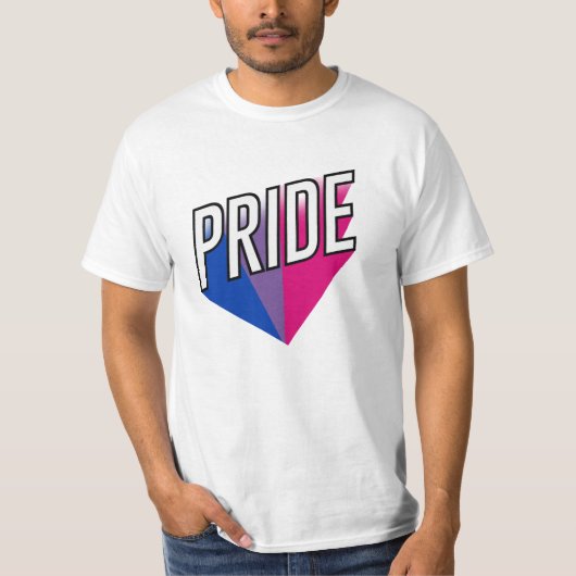 T-shirt Explosion de la fierté bisexuelle (Devant)