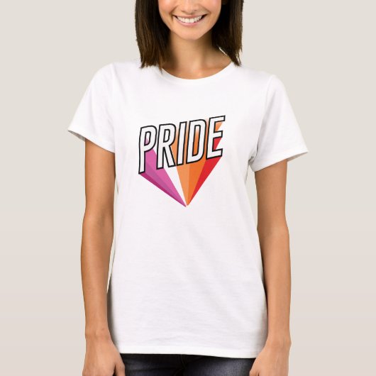 T-shirt Explosion de la fierté lesbienne (Devant)