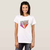 T-shirt Explosion de la fierté lesbienne (Devant entier)