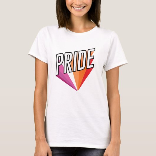 T-shirt Explosion de la fierté lesbienne (Devant)