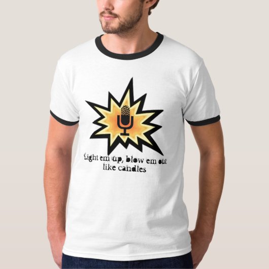 T-shirt Explosion de microphone (Devant)