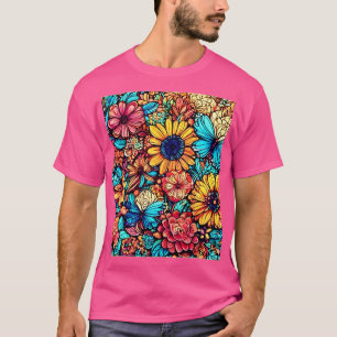T-shirt Explosion florale vibrante par Doodle