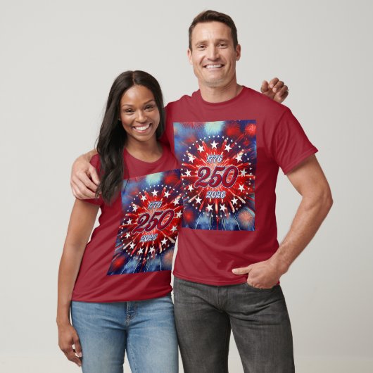 T-shirt Explosion graphique de feux d'artifice pour le 250 (Unisexe)