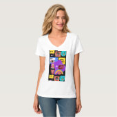 T-shirt Explosion Pop Art Audacieuse de Style Comic Rétro (Devant entier)