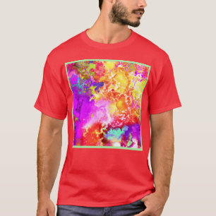 T-shirt Explosions Abstraites de couleurs artistiques