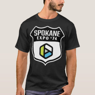T-shirt Expo 74 Worlds Spokane Fair Retro Shield Multicolo