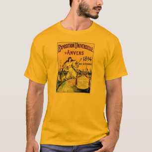 T-shirt Expo antique vintage Anvers 1894 du monde