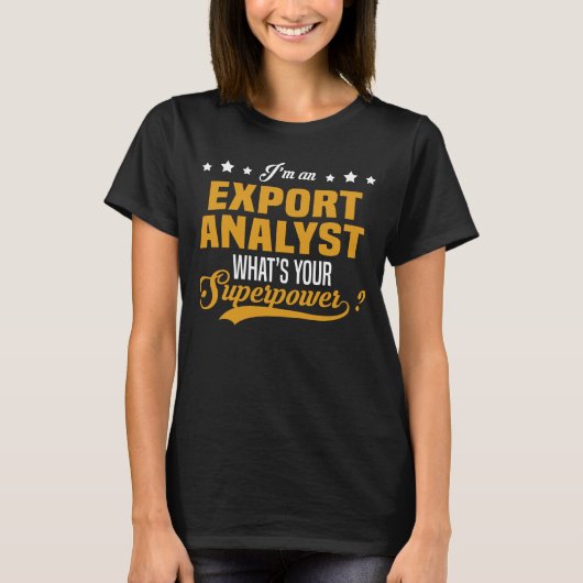 T-shirt Exporter analyste (Devant)