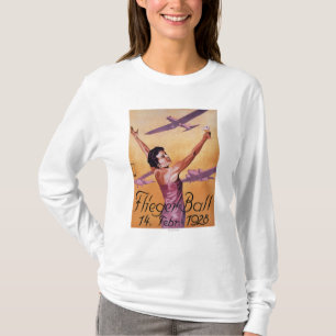 T-shirt Exposition d'aviation à l'affiche de promo de