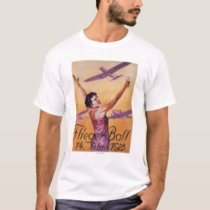 T-shirt Exposition d'aviation à l'affiche de promo de