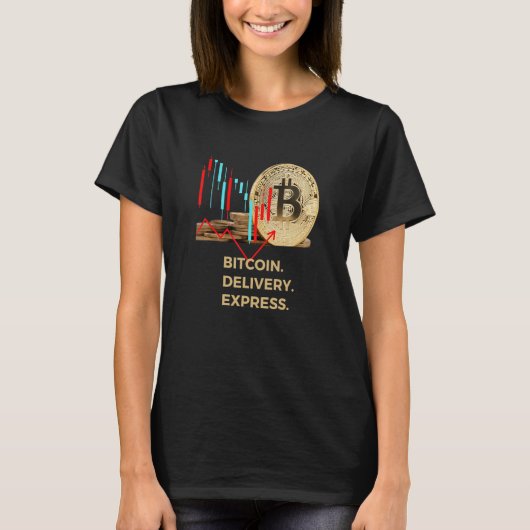 T-SHIRT EXPRESS DE LIVRAISON BITCOIN (Devant)
