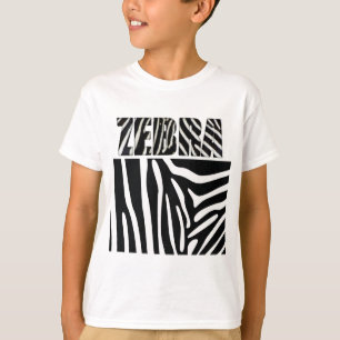 T-shirt Express Fuzzy® Zebra Poster de animal Kid