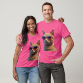 T-shirt Expressif 3D Orange Cat Tee (Unisexe)
