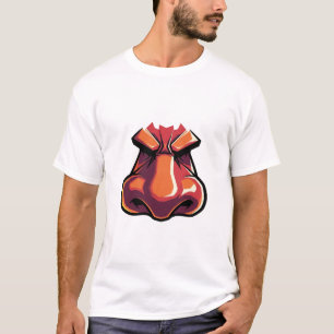 T-shirt Expression de noeud de dessin en gras - Drôle visa