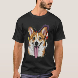 T-shirt Expression drôle de Corgi Expression drôle de Corg