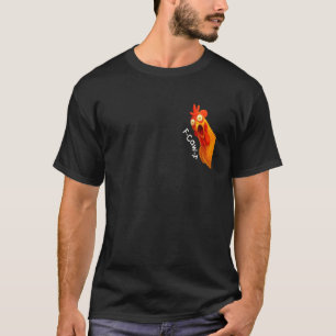 T-shirt Expression drôle F-CAW-F Coq Poulet pour Hommes W